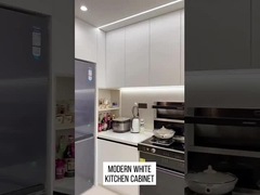 Gabinete de cocina blanco moderno