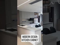 Gabinete de cocina de diseño blanco moderno