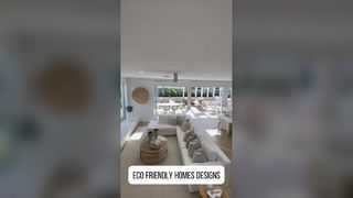 Diseño de hogar moderno y respetuoso con el medio ambiente.