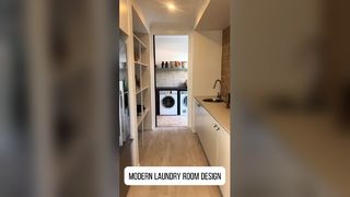 Diseño moderno de cuarto de lavado