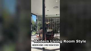 Diseño de sala de estar en casa moderna