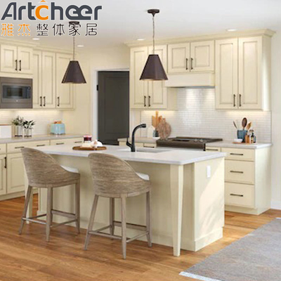 comprar Los armarios del Shaker Skinny en color roble hechos de madera sólida de abedul para diseño de cocina personalizado fabricación en línea