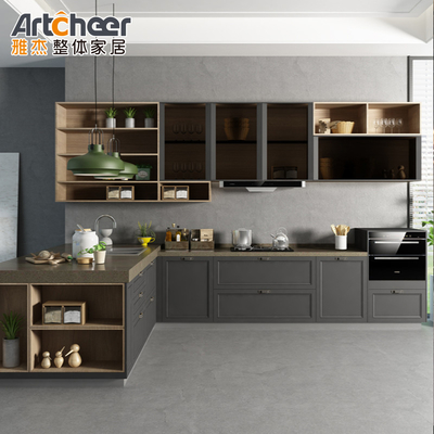 comprar Cabinet de cocina de tamaño personalizado organización de la despensa y almacenamiento para el diseño de la granja fabricación en línea