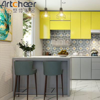 comprar Accesorios del fregadero Armarios de cocina modulares con tamaño personalizado y acabado de laca fabricación en línea