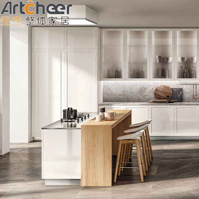 comprar Armoires de cocina de madera sólida de roble de diseño clásico moderno 2023 con encimera de Ogee Edge fabricación en línea