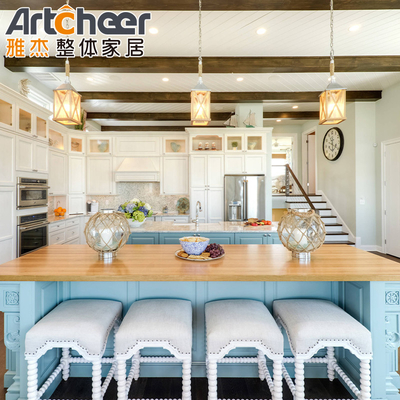 comprar Armarios de cocina de madera sólida modular importados de la colección moderna y elegante de Artcheer fabricación en línea