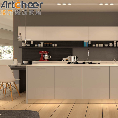 comprar Armarios de cocina modulares de madera de color y diseño móvil personalizados para el mercado de Tailandia fabricación en línea
