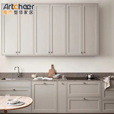 comprar Cabinet de cocina modular de borde plano con borde relajado moderno para el montaje sin complicaciones fabricación en línea