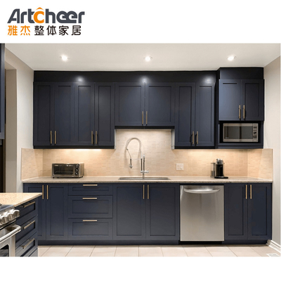 comprar Artcheer Modular / RTA Islas de cocina modernas con cuerpo de madera sólida y techo de granito artificial fabricación en línea