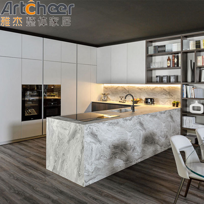 comprar Muebles de cocina de color personalizado en forma de L fabricación en línea