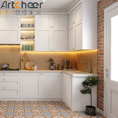 comprar Materiales de madera sólida Moderno elegantes gabinetes de cocina manejar con diseño de lujo en el mejor fabricación en línea
