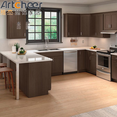 comprar Armoires de cocina de madera sólida de estilo americano que deben tener para los hogares modernos fabricación en línea