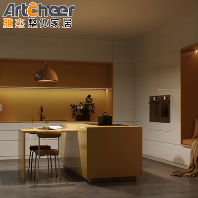 comprar Cabinet de cocina de casa pequeña diseño moderno hecho con material de carcasa de madera contrachapada fabricación en línea