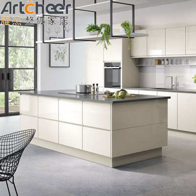 comprar Embalaje de correo Melamina de madera Muebles modernos gabinete de cocina con material de grado E0 fabricación en línea