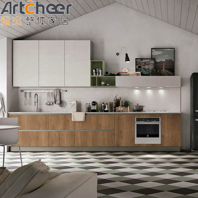 comprar Gabinete de base del fregadero de la isla de color personalizado con Gabinete de cocina de estilo de madera PANEL moderno fabricación en línea