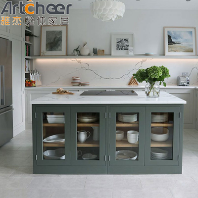 comprar Gabinete de bar en el centro de las islas de cocina personalizadas de mármol con gabinetes de piedra y gabinetes de puerta duraderos fabricación en línea