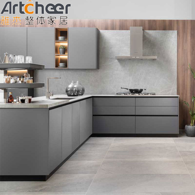 comprar Diseño de cocina pequeña con gabinetes de cocina de estilo japonés en forma de L y función de desmontaje fabricación en línea
