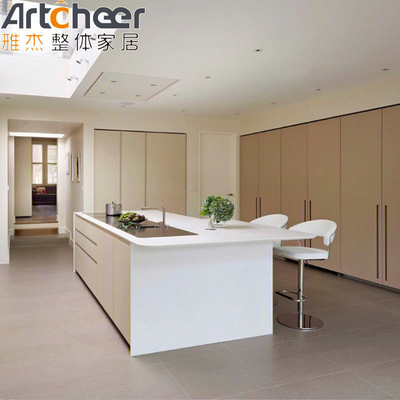 comprar Muebles Laca Cocina Armario de madera con accesorios de armario en color personalizado fabricación en línea