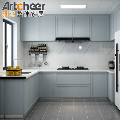 comprar Muebles de cocina de roble sólido de estante ajustable para armarios y cajones modernos con estilo fabricación en línea