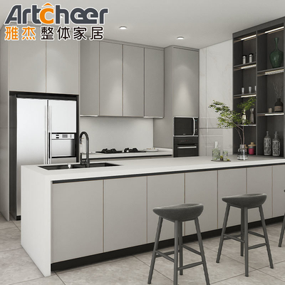 comprar Muebles de cocina modernos gabinete de cocina con diseño de barbacoa al aire libre y sofá cerrado bisagras fabricación en línea