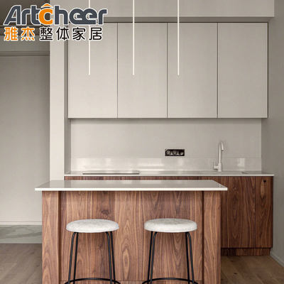 comprar Armarios de cocina de tablero de partículas de tamaño modular con acabado de pintura de laca para estilo industrial de restaurante fabricación en línea