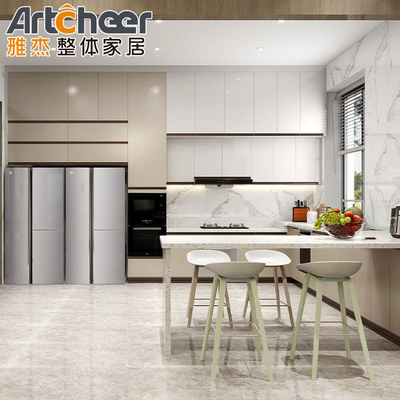 comprar Muebles de cocina de esquina de madera con armarios de madera personalizados fabricación en línea