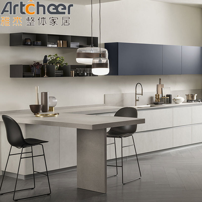 comprar Diseño de cocina sin manos con mesa de comedor y accesorios de grifo en Australia fabricación en línea