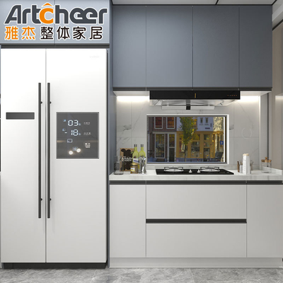 comprar Apartamento de cocina pequeña puerta de gabinete de cocina de melamina con estilo de diseño contemporáneo fabricación en línea