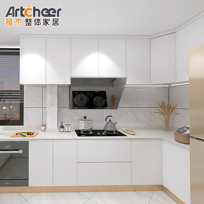 comprar Armarios de base Pvc de alto brillo Armario de cocina de esquina moderno con competitivo fabricación en línea