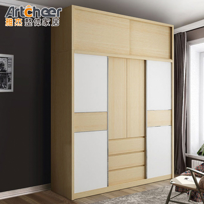 comprar Diseño personalizado de lujo Puerta corredera Sistemas de organizador de armarios para casas modernas con estilo fabricación en línea