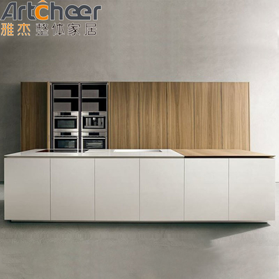 comprar Muebles de cocina personalizados gabinete de cocina moderno con acabado de laca de diseño fabricación en línea