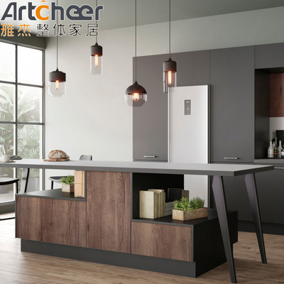 comprar Armarios de cocina modulares de madera contrachapada personalizados para muebles de cocina modernos fabricación en línea