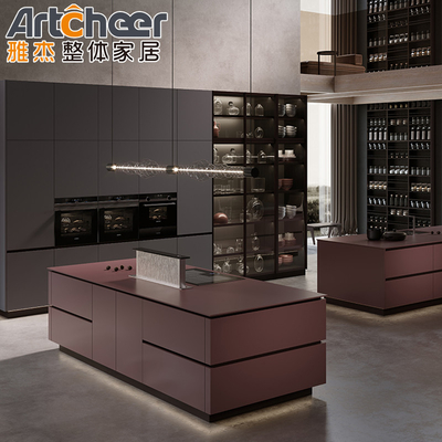 comprar Armarios de cocina Island Design con diseño italiano moderno y acabado de laca duradero fabricación en línea