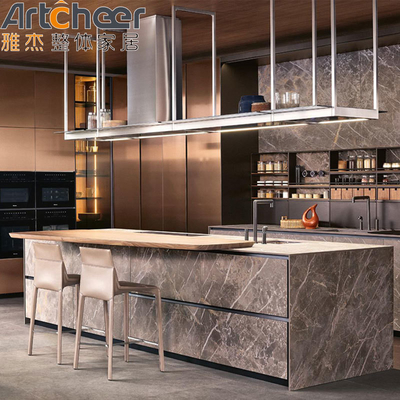 comprar Personalizar tamaño duradero gabinete de lujo cocina con puerta de cristal y almacenaje Susan perezoso fabricación en línea