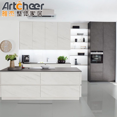 comprar Armarios de puerta de cajón de base de color blanco armarios de cocina con bambú de tira abajo de almacenamiento fabricación en línea