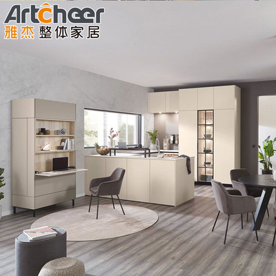 comprar Armarios de cocina modernos con estilo personalizado con estilo antiguo y techo de mármol de lujo fabricación en línea