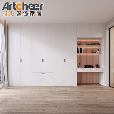 comprar Dormitorio ajustable de madera sólida armario modular armado moderno personalizado caminar en armario fabricación en línea