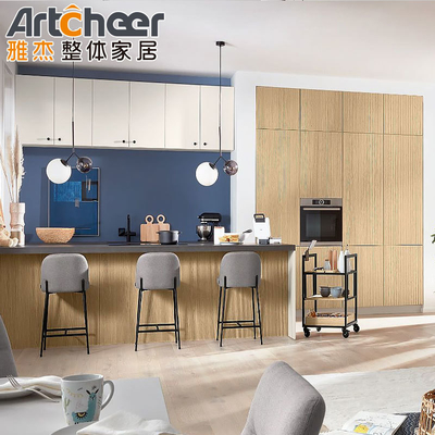 comprar Muebles de cocina de estilo europeo de madera de abedul fabricación en línea