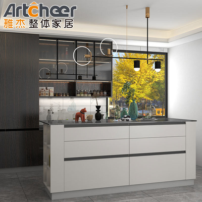 comprar Muebles de armario de isla inteligente de escritorio de resina para 2022 Renovación de cocina moderna fabricación en línea