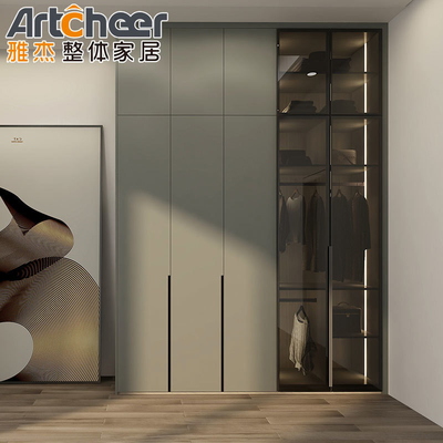 comprar Almacenamiento de dormitorio de madera maciza con barandilla colgante de armario de 2 puertas y altura ajustable fabricación en línea