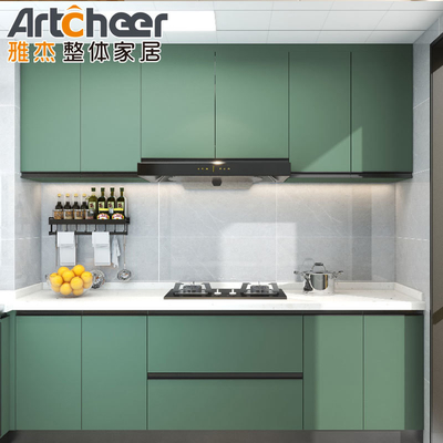 comprar Cuarto de cocina moderno y elegante con panel de puerta de membrana de PVC fabricación en línea