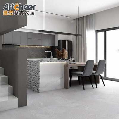 comprar Armario de cocina de laca de alto brillo con forma de L fabricación en línea