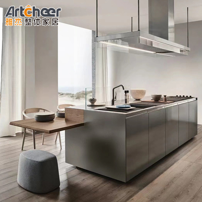 calidad  Base Cabinets Luxury Italian Design Modern Kitchen Cabinet Set Stone Top Wood Frame fábrica