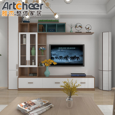 comprar Home Muebles TV LED sencillo Cabinet de montaje en la pared con puertas correderas en Indonesia fabricación en línea