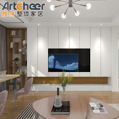 comprar Gabinete de TV ligero de lujo con diseño minimalista moderno y material de grado E0 fabricación en línea