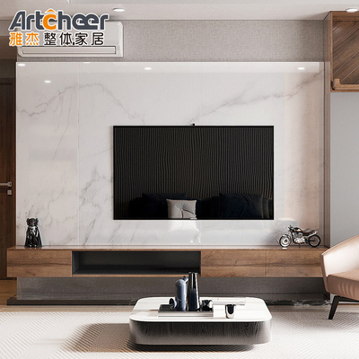 comprar PANEL Tablero de té estilo madera Set de TV con color personalizado y diseño de gabinete trasero fabricación en línea