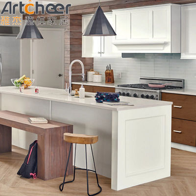 Embalaje de correo Muebles de cocina pintados duraderos con diseño simple y laca