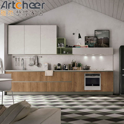 Gabinete de base del fregadero de la isla de color personalizado con Gabinete de cocina de estilo de madera PANEL moderno