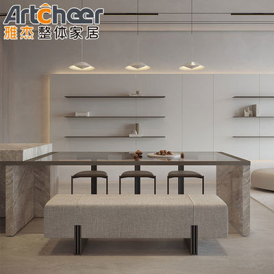 Tamaño personalizado de madera maciza de lujo de diseño de la casa gabinete de cocina con mostrador Full Bullnose