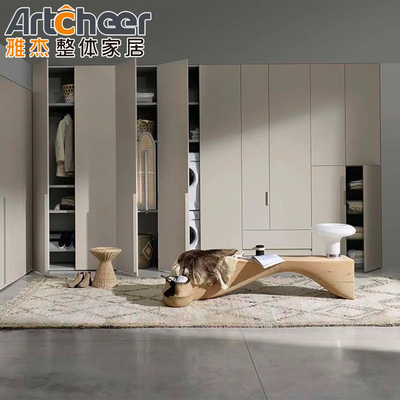 NO Plegable Durable Luxury Walk In Closet Almacenamiento Armario Servicios de diseño de interiores